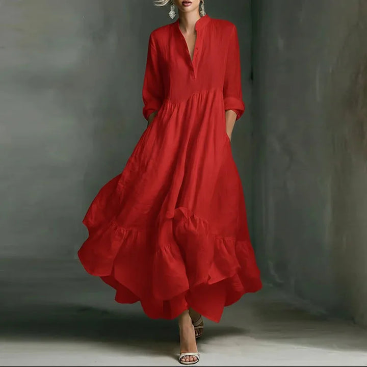 Zaniyah Ruffle Hem Maxi Dress