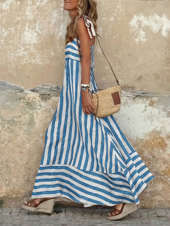 Sierra Striped Boho Maxi Dress