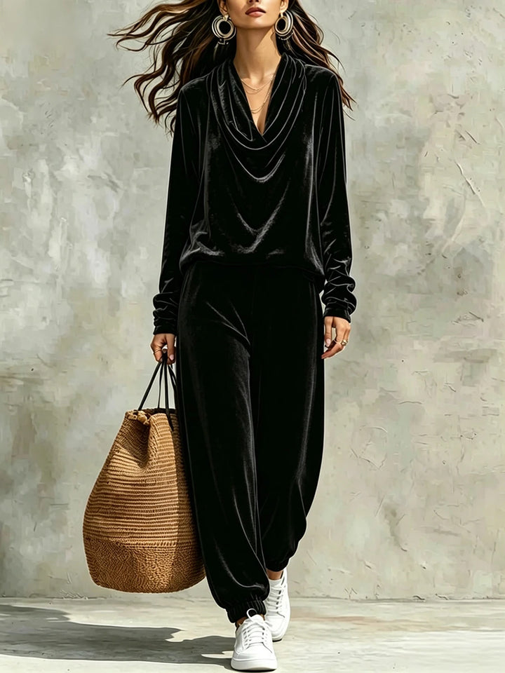 Elodie Cowl Neck Pant Set