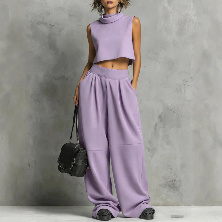 Avianna Crop Top & Trouser Set
