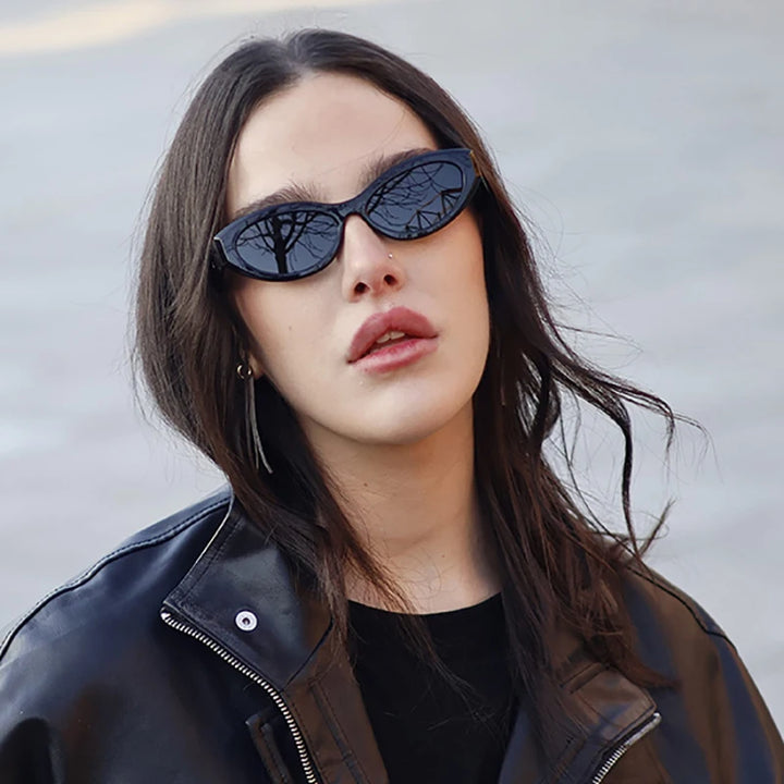 Rebecca Retro Oval Sunglasses