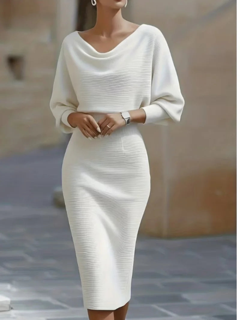 Eleanora Cowl Neck Midi Dress