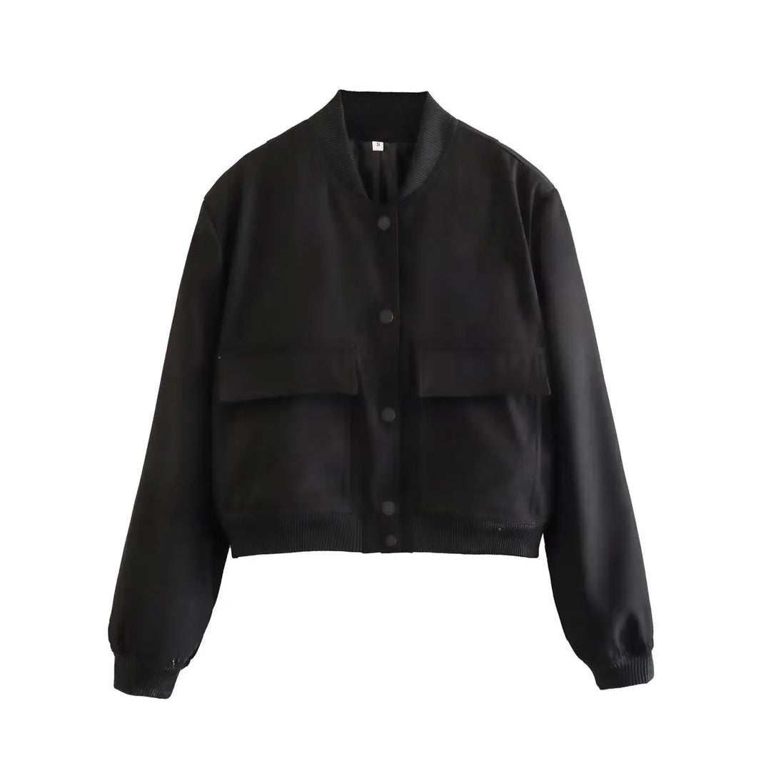 Corrine Cropped Bomber Jacket
