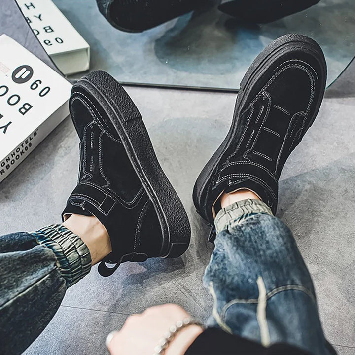 Brunello Suede Leather Sneakers