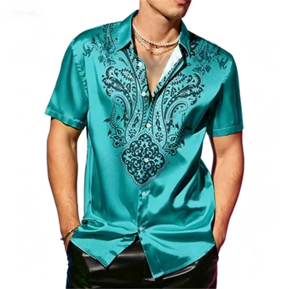 Colton Relaxed Fit Paisley Button Shirt