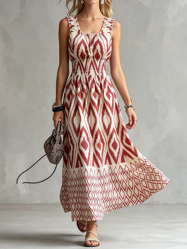 Amara Relaxed Bohemian Midi Dress