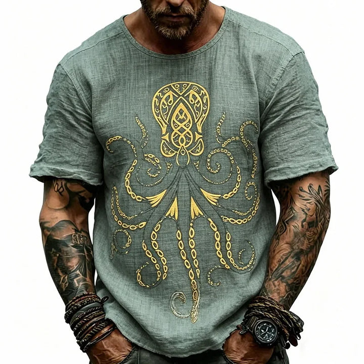 Griffin Octopus Print T Shirt