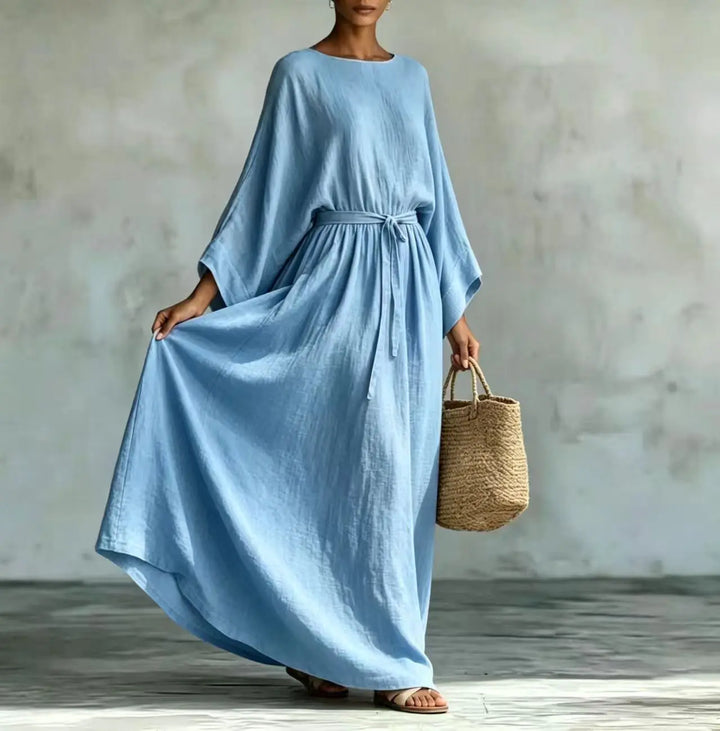 Celeste Elegant Draped Maxi Dress
