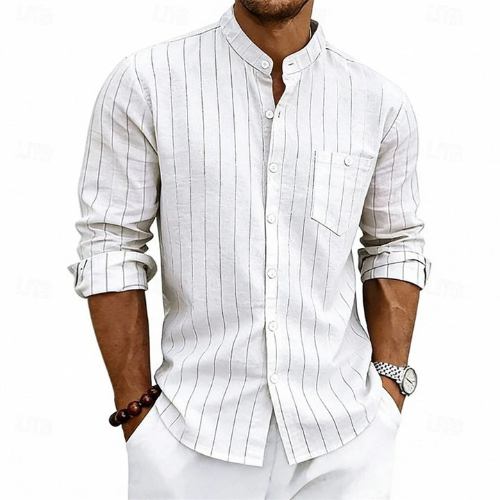 Grayson Breathable Striped Linen Shirt