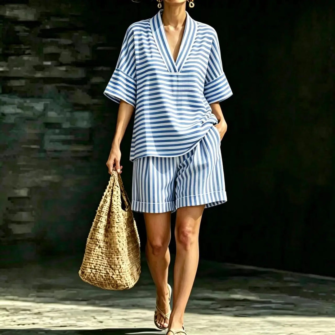 Coleen Striped Matching Set