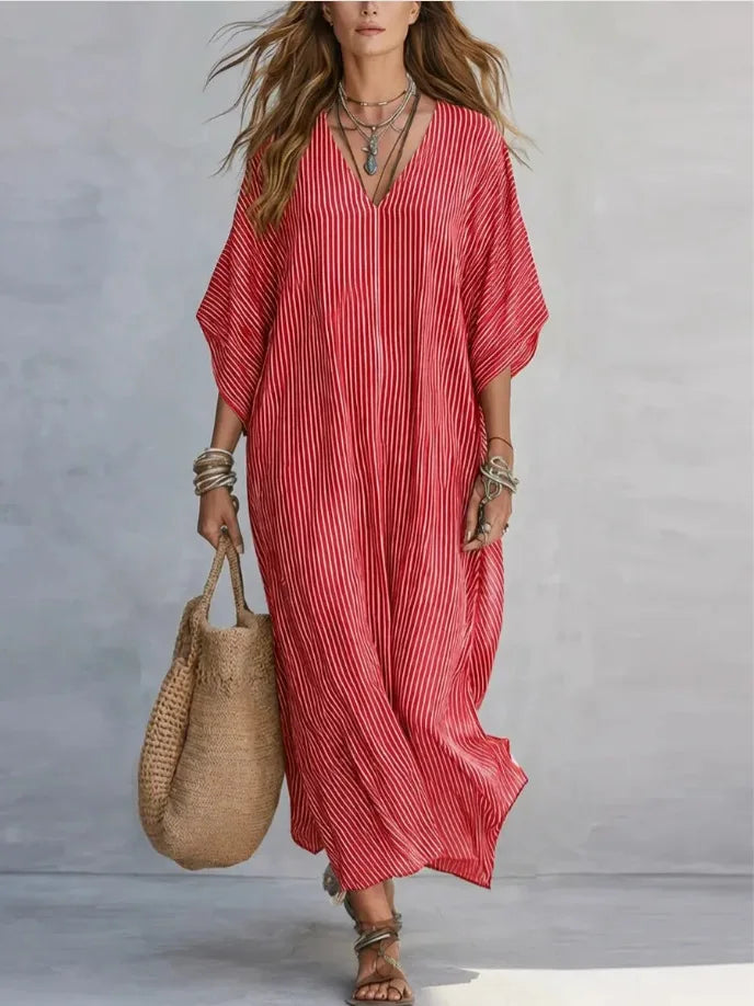 Elena Flowy Shirt Maxi Dress