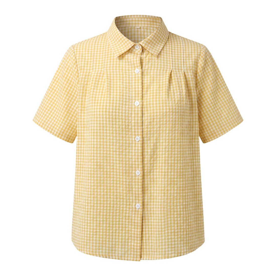 Maisie Gingham Button Shirt