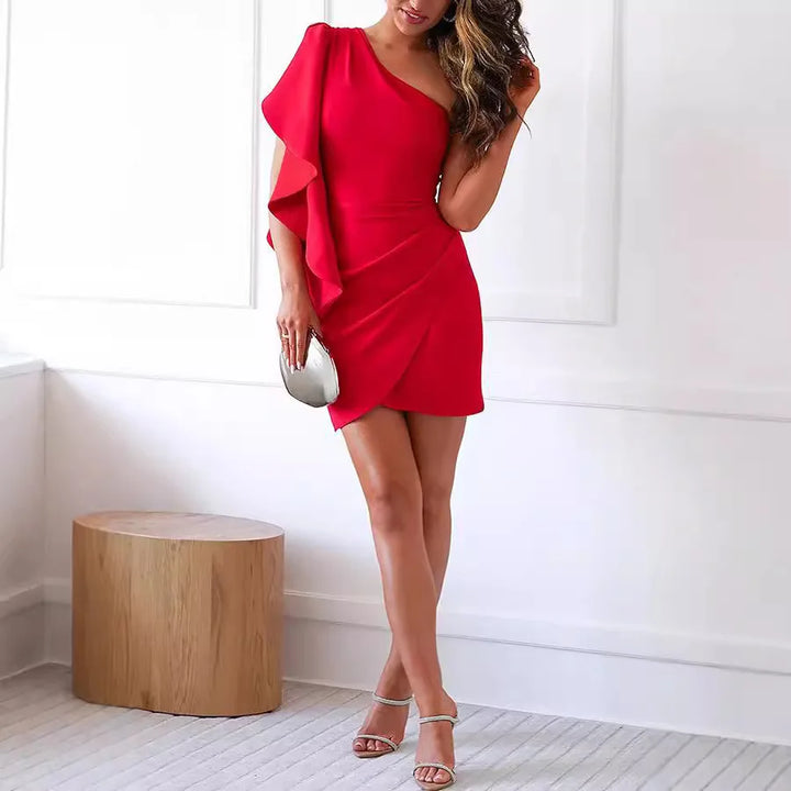 Zara Elegant Ruffle Mini Dress