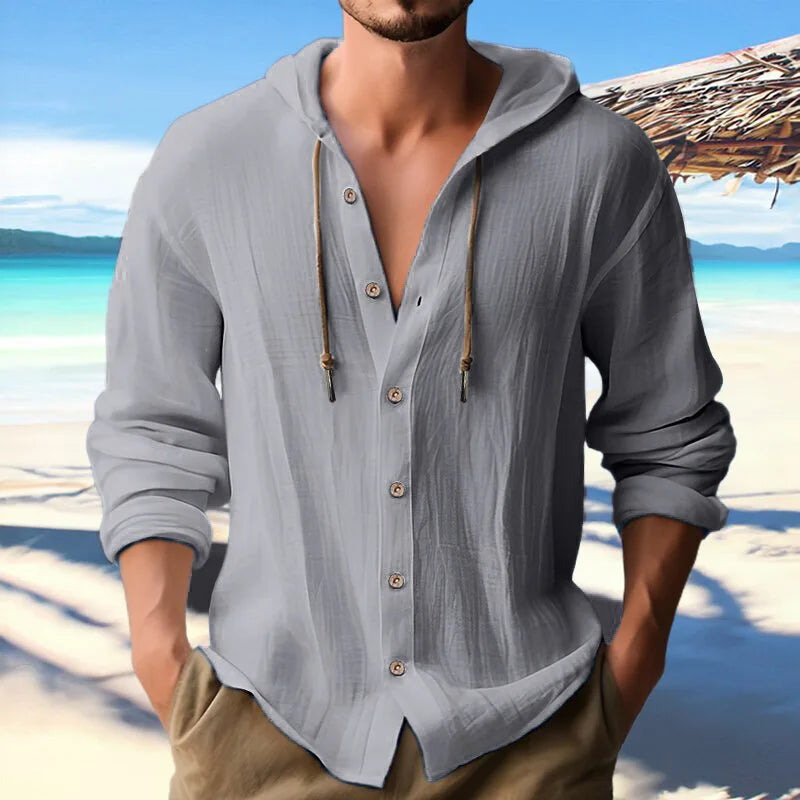 Easton Hooded Linen Shirt