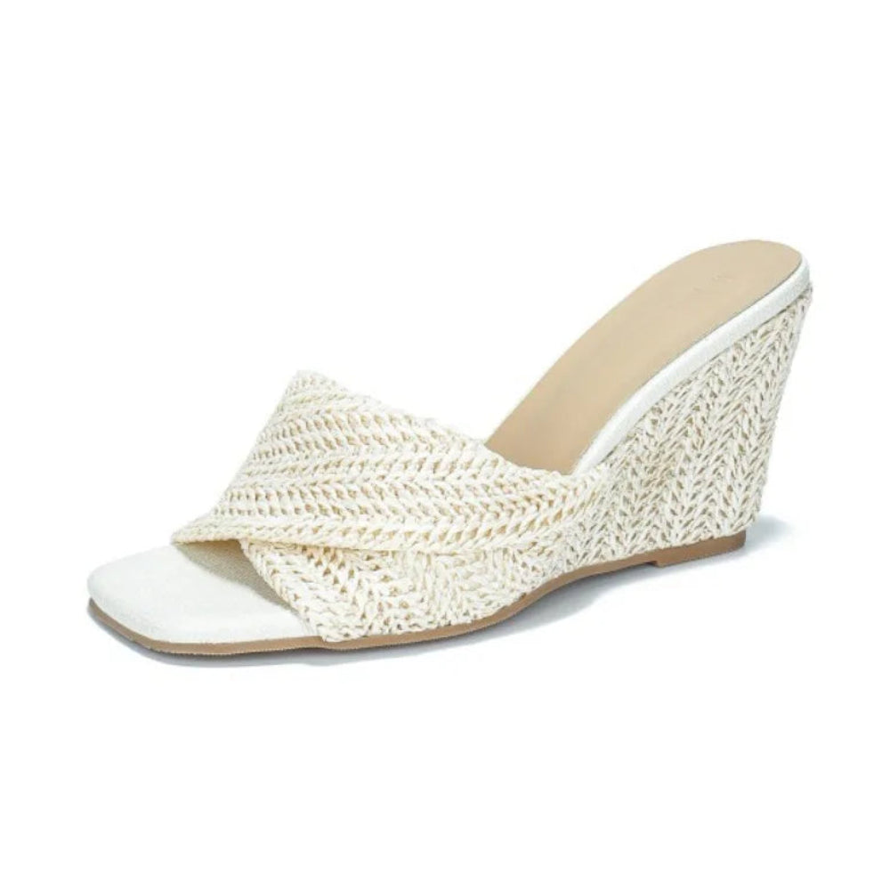 Elvira Raffia Platform Sandals