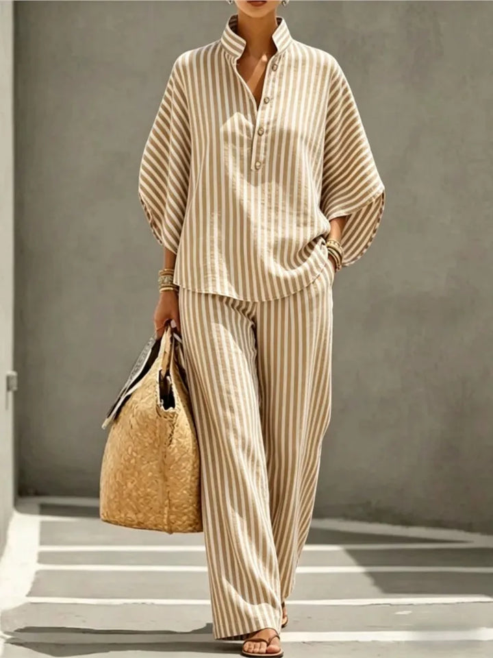 Ainsley Striped Two-Piece Set