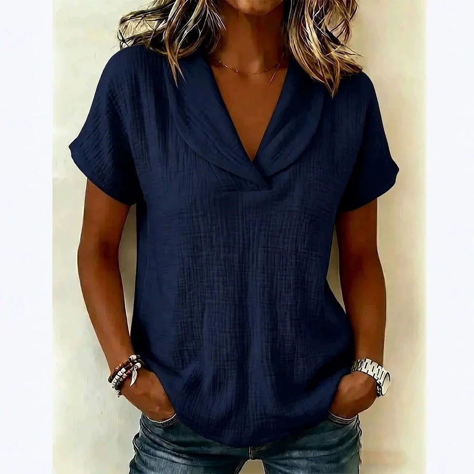 Camilla Relaxed V Neck Blouse