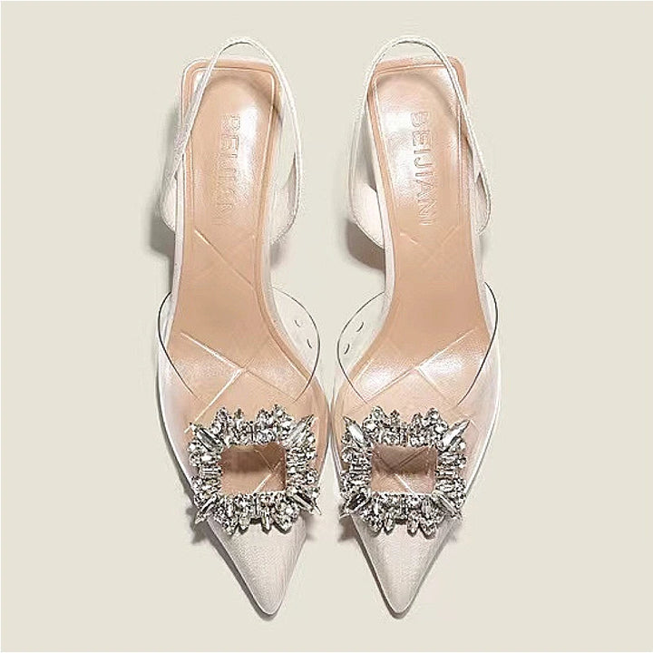 Cherry Elegant Slingback Heels