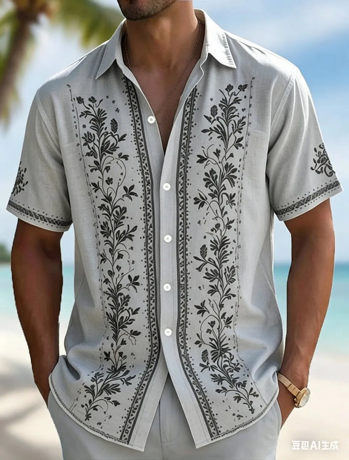 Declan Embroidered Vacation Shirt