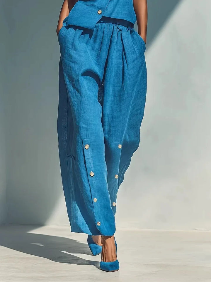 Beverly Sleeveless Top and Trousers Set