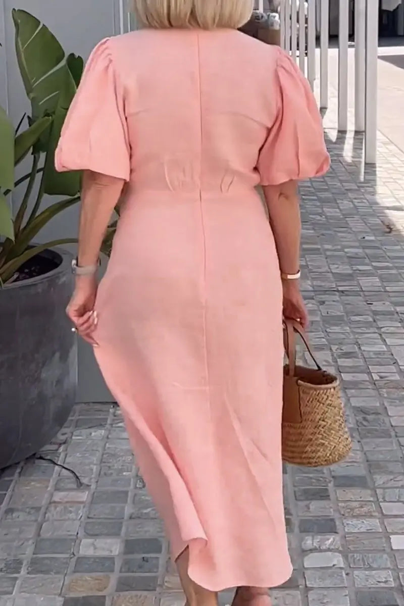 Natalie Relaxed Tie Waist Midi Dress