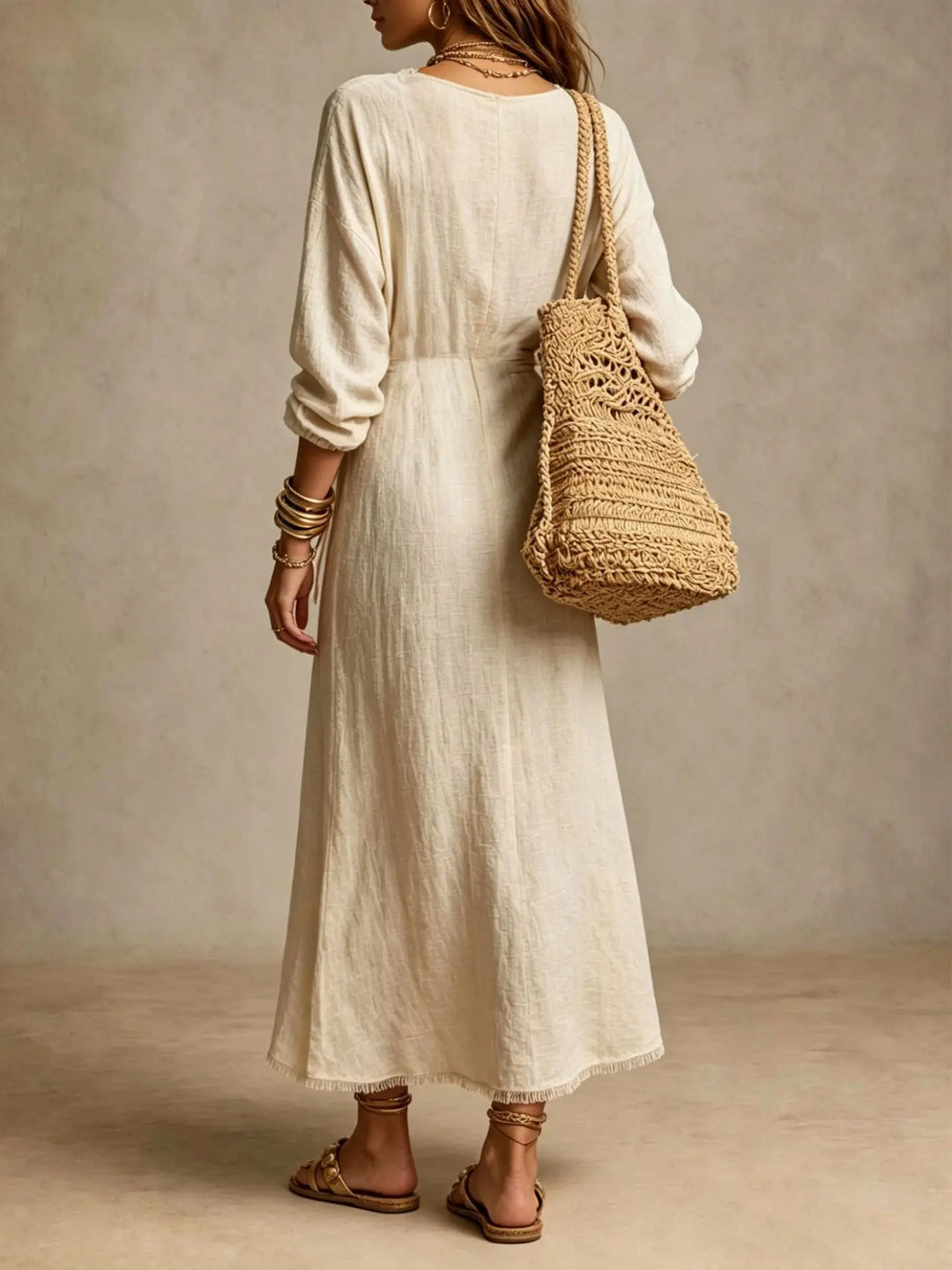 Rosalie Waist Tie Maxi Dress