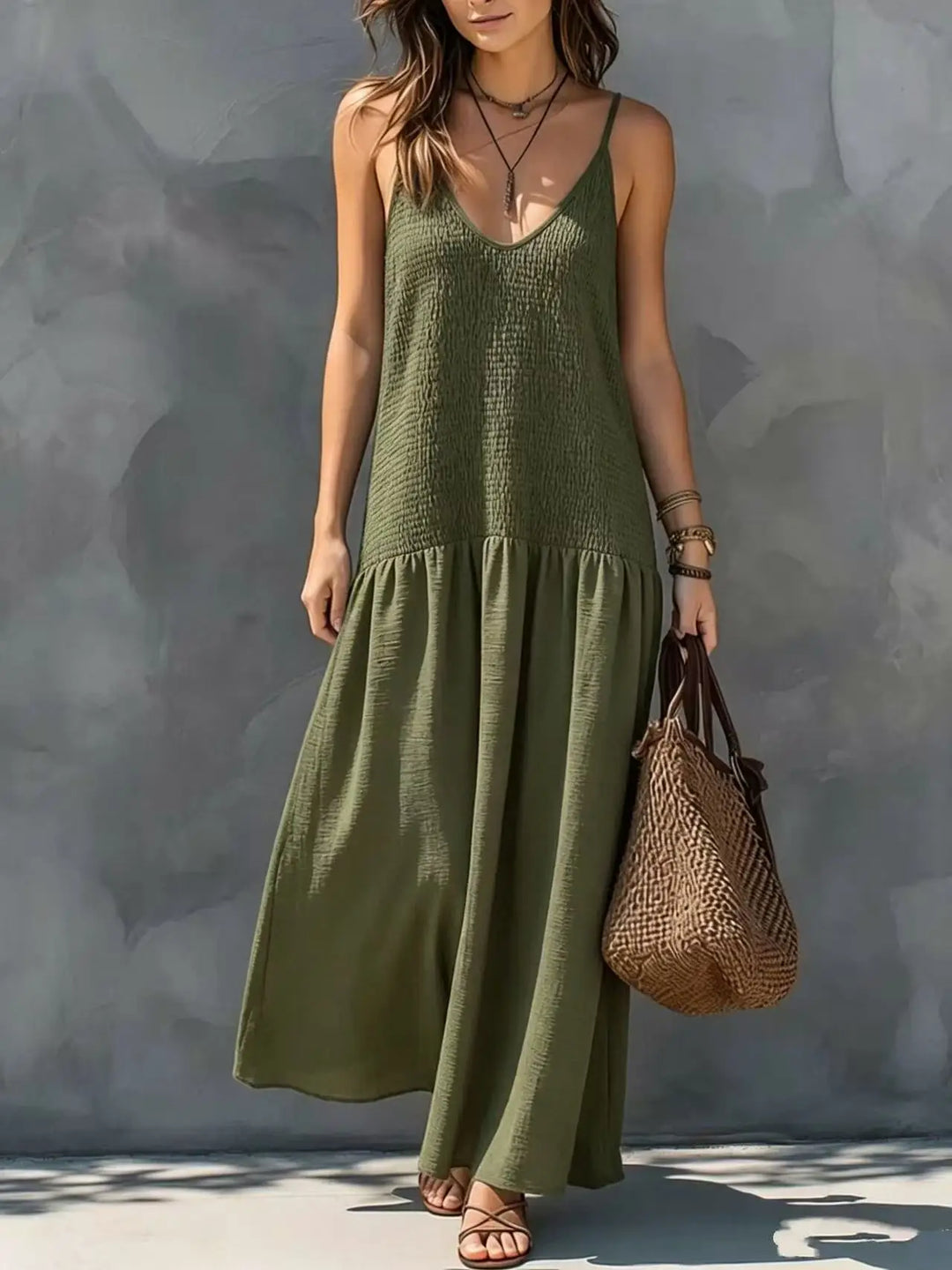 Solene Sophisticated Boho Maxi Dress