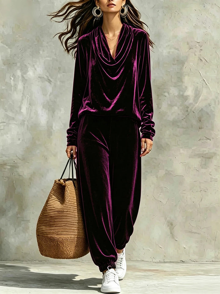 Elodie Cowl Neck Pant Set
