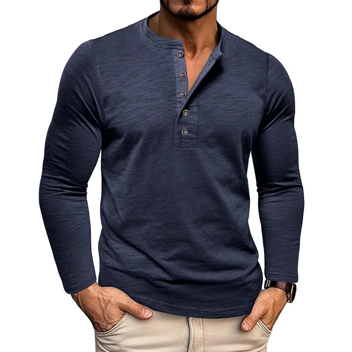 Walker Breathable Henley Long Sleeve Shirt