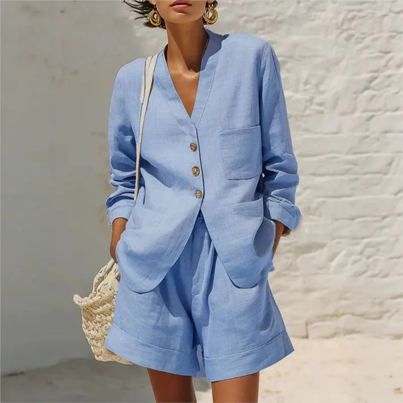 Annelise Tailored Shorts Set