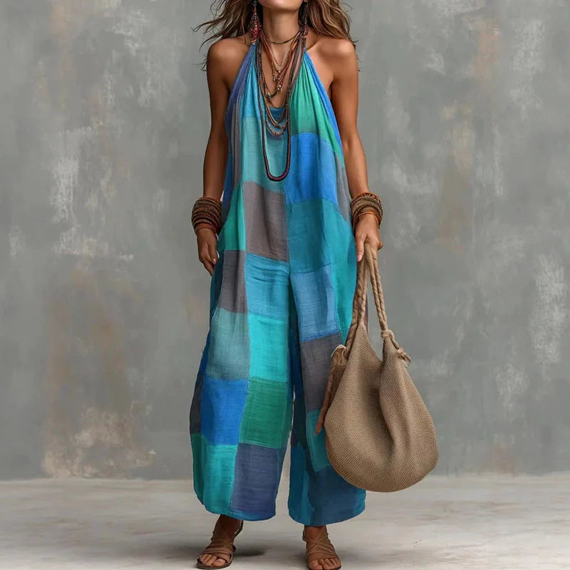 Selene Boho Halter Jumpsuit