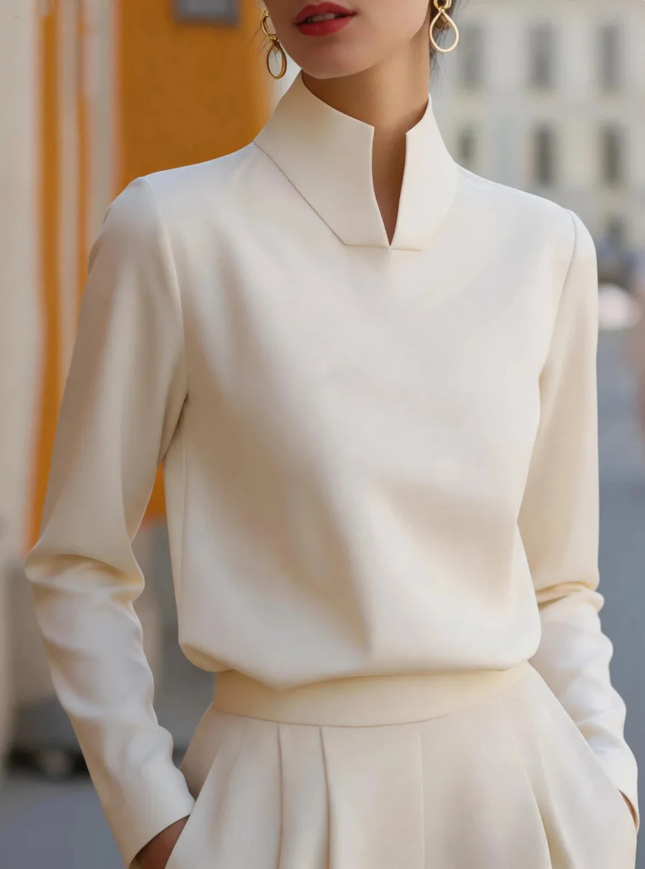 Annabelle Stand Collar Blouse