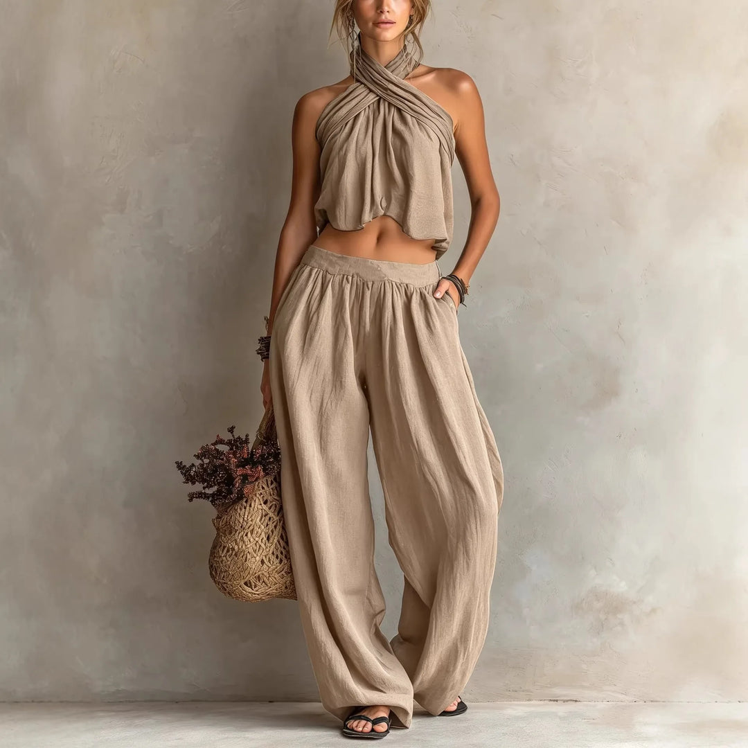 Amara Elegant Sleeveless Matching Set