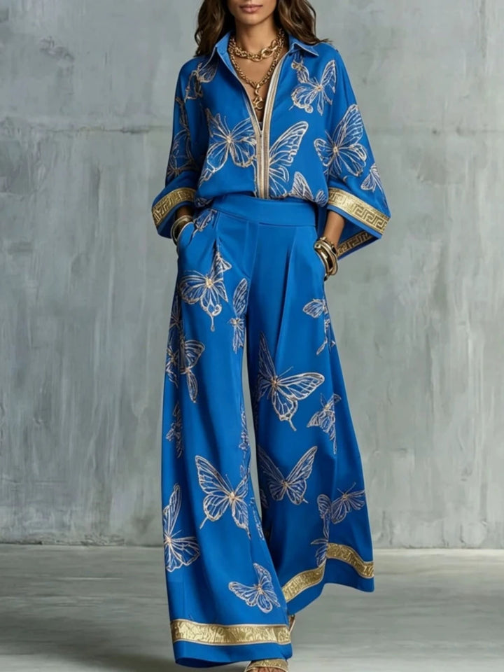 Viviana Butterfly Print Lounge Set