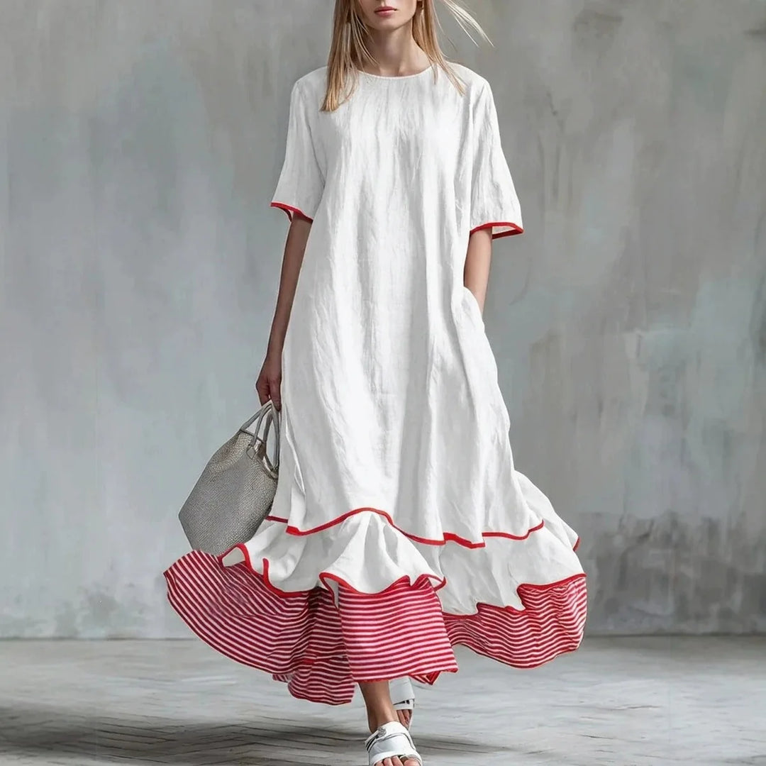 Emily Elegant Ruffle Maxi Dress