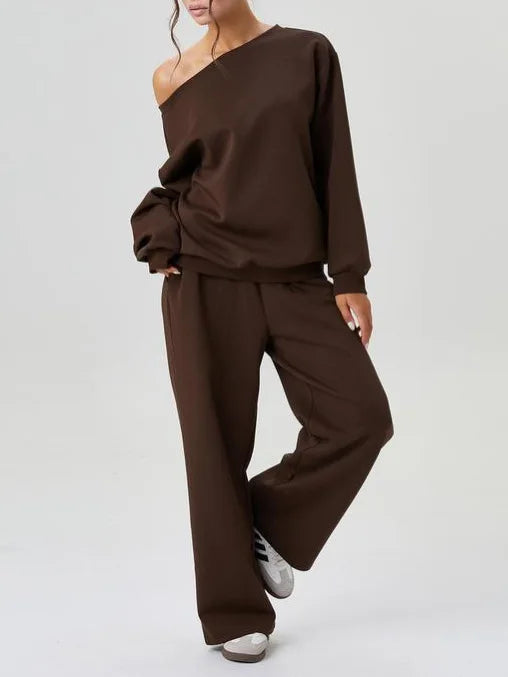 Paloma Off Shoulder Tracksuit Set