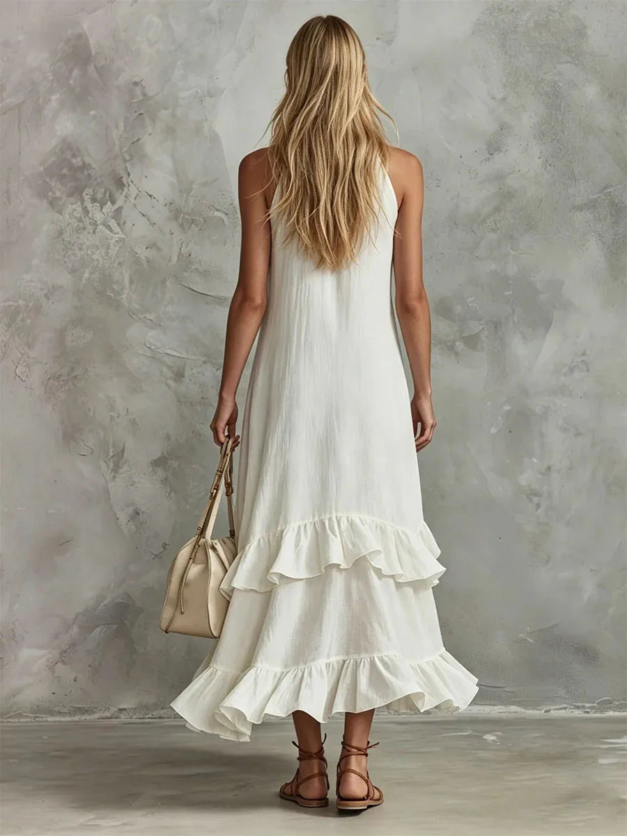 Dorothy Elegant Ruffle Wedding Guest Dress