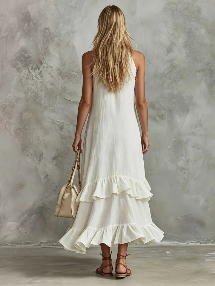 Dorothy Elegant Ruffle Wedding Guest Dress