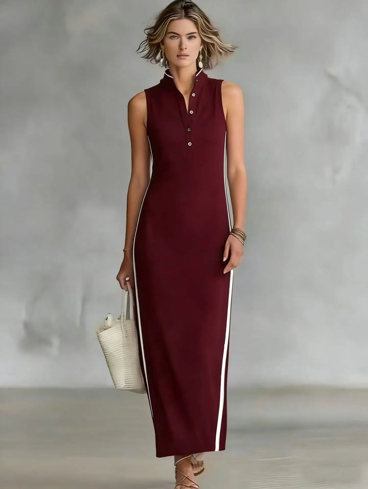 Fatima Sophisticated Minimalist Long Dress