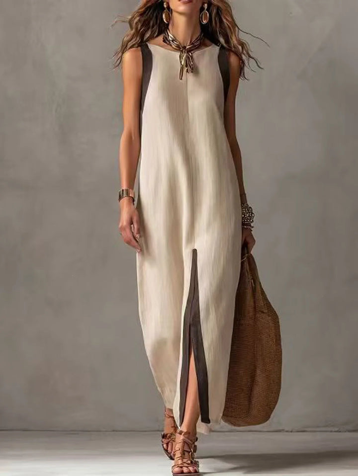 Amara Sleeveless Front Slit Maxi Dress