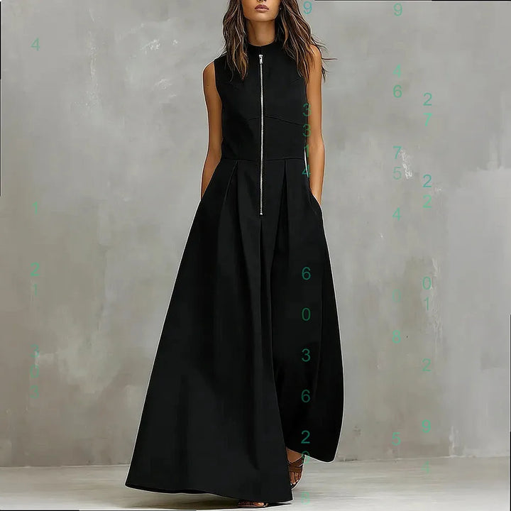 Jazzlyn Elegant Pocket Zip Jumpsuit