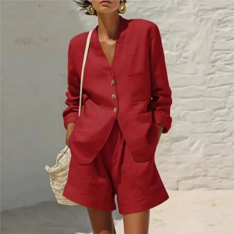 Annelise Tailored Shorts Set