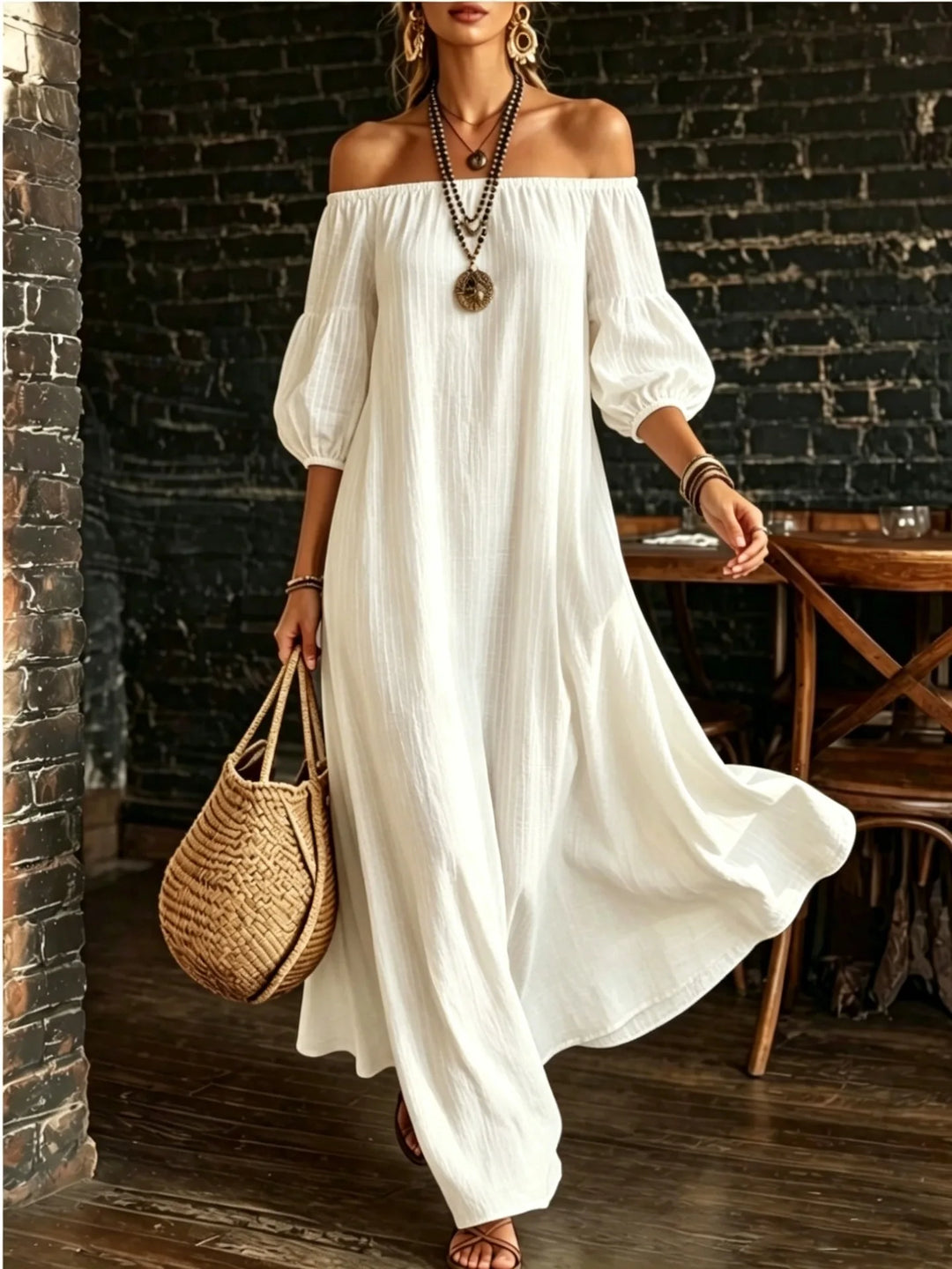Lilliana Off Shoulder Maxi Dress