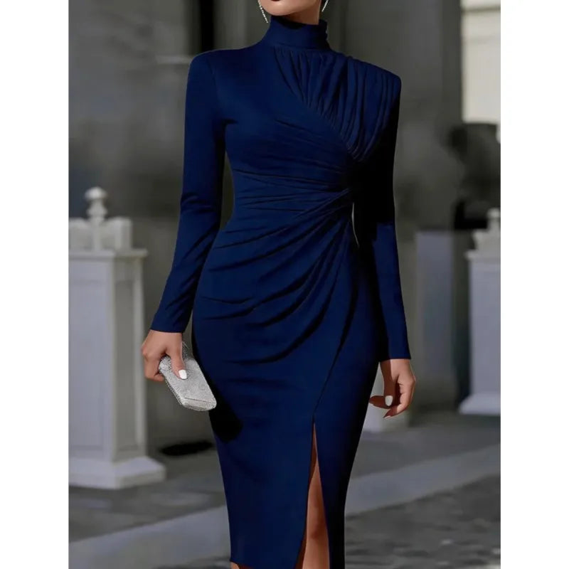 Celia Ruched Midi Dress