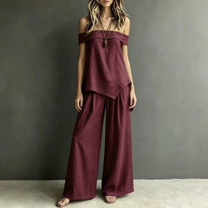 Lerma Off Shoulder Pant Set