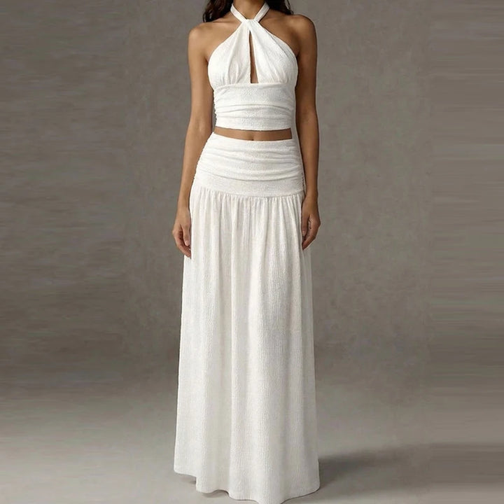 Amara Halter Neck Skirt Set