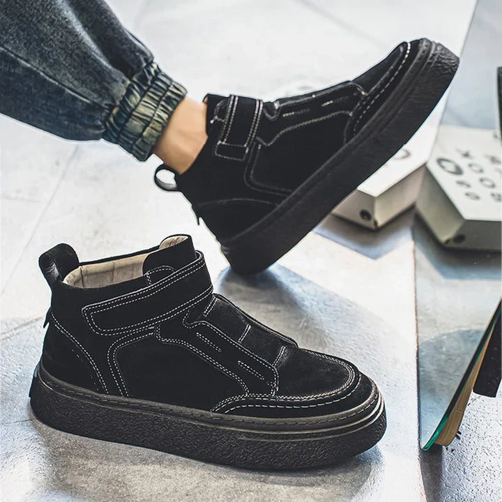 Brunello Suede Leather Sneakers