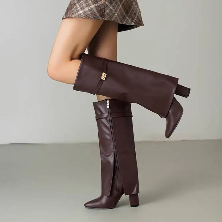 Monroe Square Heel Knee Boots
