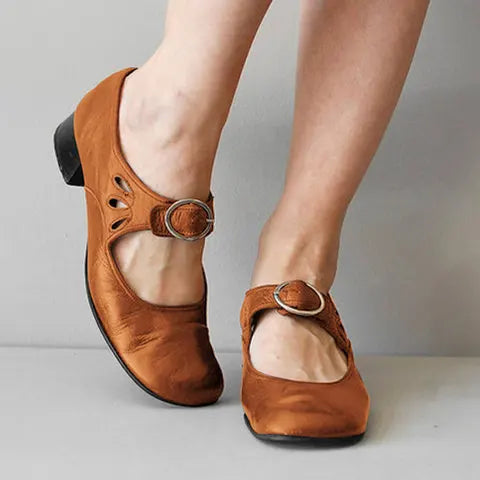 Tina Orthopedic Mary Jane Buckle Shoes