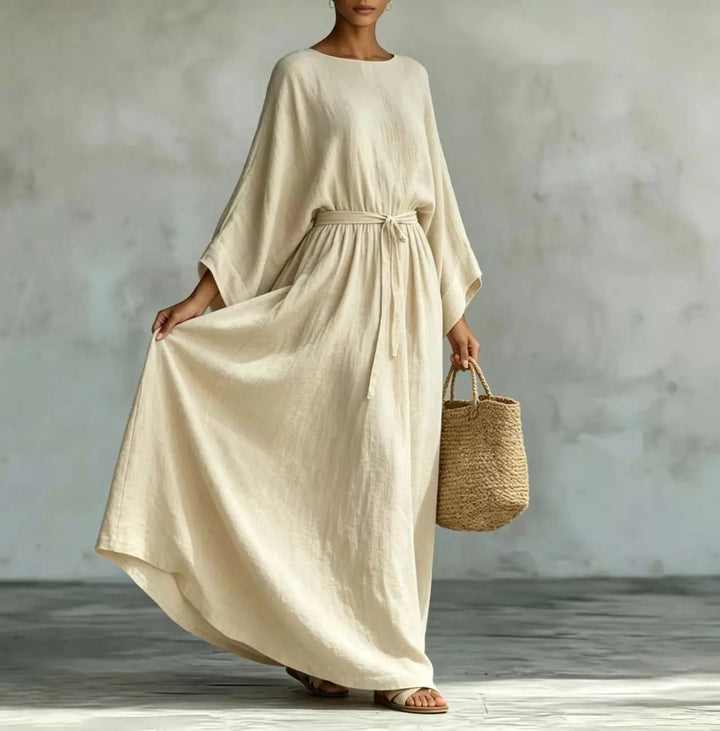 Celeste Elegant Draped Maxi Dress